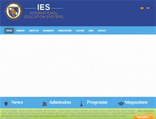 Tablet Screenshot of iesedu.com
